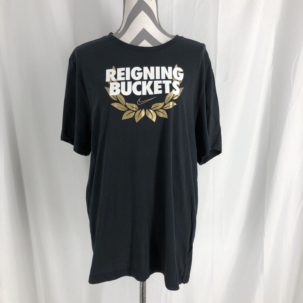Nike Basketball Reigning Buckets Dri-Fit T-Shirt Men’s Size X Large Black